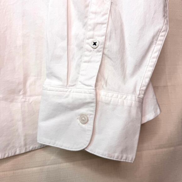 J. CREW Stretch Button Down Shirt Women 22 Cotton Slim Fitted Crisp Preppy Work - Picture 3 of 10